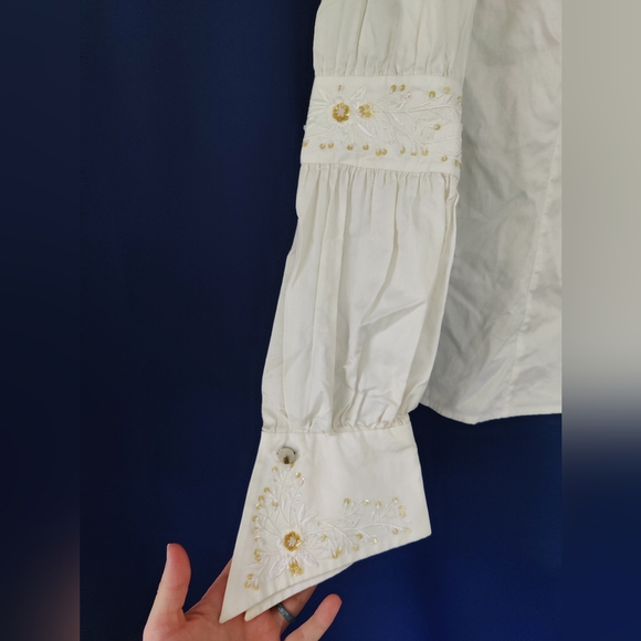 Floral Escada button-down shirt - Picture 4 of 10